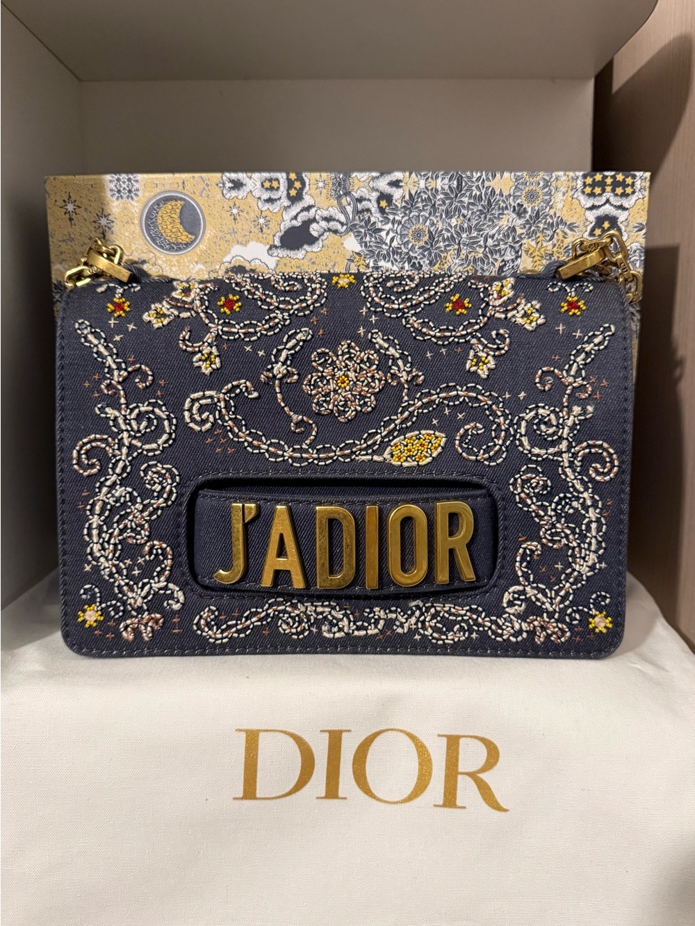 Dior J'ADIOR Embroidered Denim Bag - Limited Edition